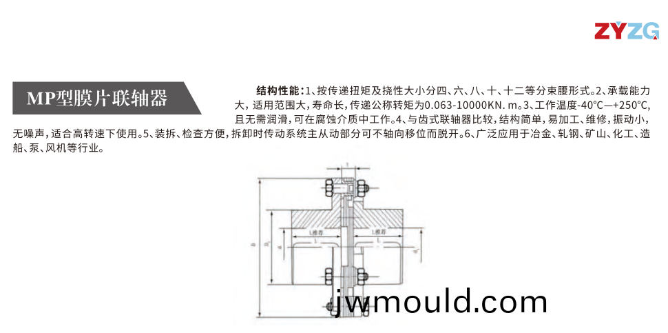 MP型膜片聯(lián)軸器